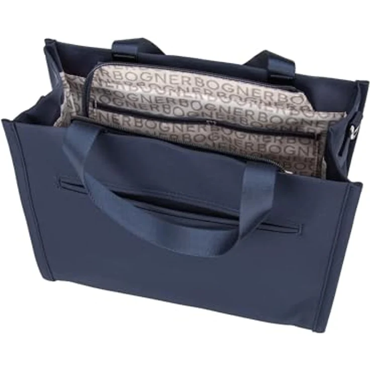 Bogner Maxon Shopper Tasche, 30 cm, schwarz, 100% Nylon, Schultertasche – Bild 6