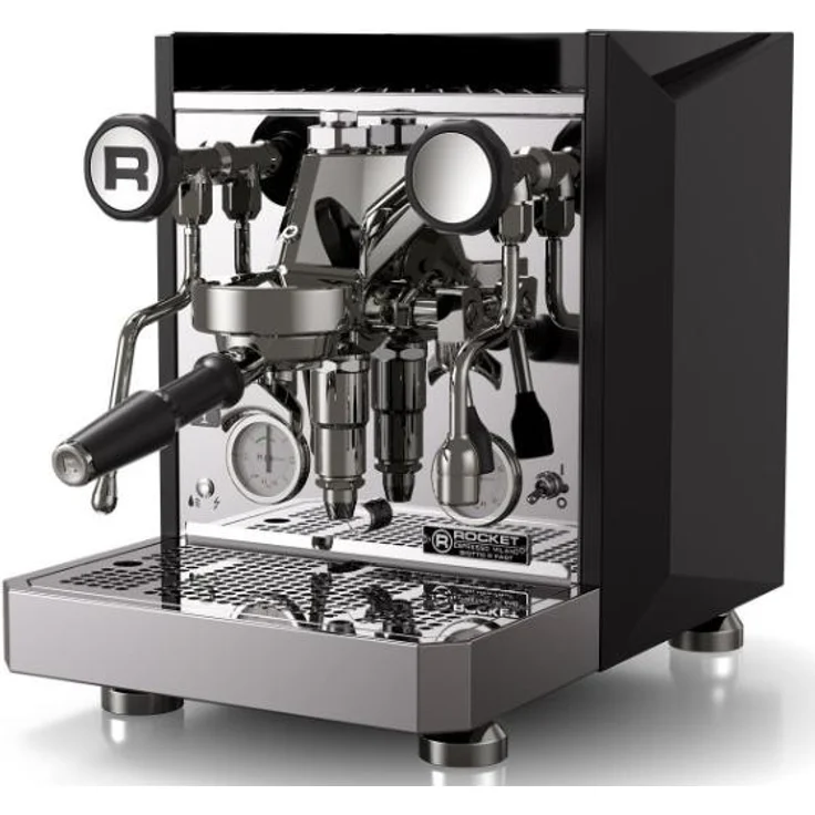Rocket Milano RE752E1A11 Giotto Fast R, Kaffeevollautomat mit schneller Aufheizzeit, OLED-Display und hochwertigem Design, Schwarz