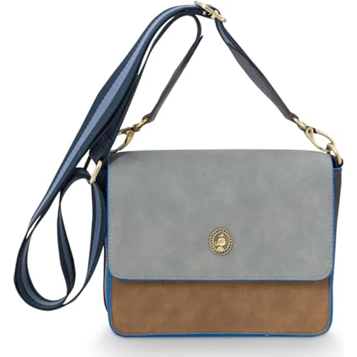 PiP Studio Handtasche Shoulder-Tasche Cross Body Uni Fenna, Blau (S)
