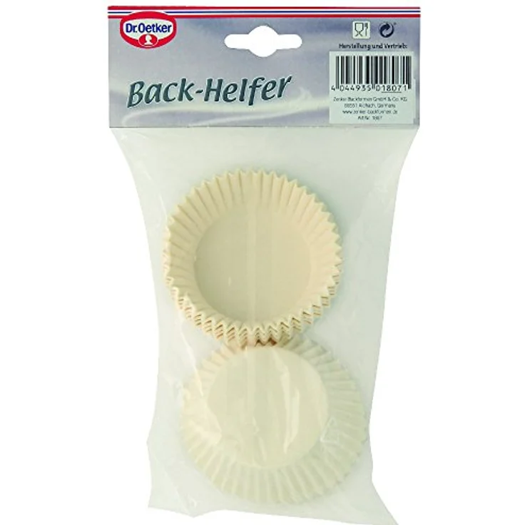 Dr. Oetker Papier-Backförmchen Ø 5 cm, weiße Muffinförmchen aus Papier, Förmchen für Cupcakes, Muffins und Pudding - hitzebeständig bis 220 °C (Menge: 150 Stück) – Bild 2