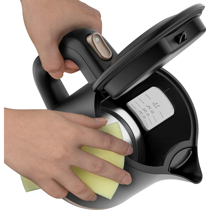 Tefal KI533811 Includeo Wasserkocher, 1 Liter, Anti-Rutsch-Griff | einfach abzulesende Wasserstandsanzeige, 360°-Drehsockel, herausnehmbarer Filter, schwarz, kupfer – Bild 7