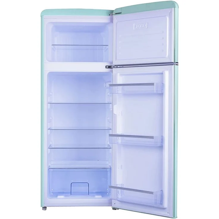 Amica KGC 15632 T Kühl-Gefrierkombination, freistehend, türkis, LED, Lagerzeit bei Störung 12 h, Breite 55 cm – Bild 2