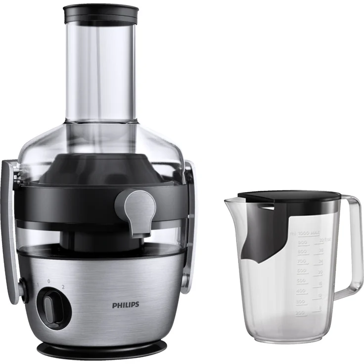 Philips HR1921-20 Entsafter (1100 W, FiberBoost, QuickClean Technologie, Vorspülfunktion) edelstahl – Bild 3