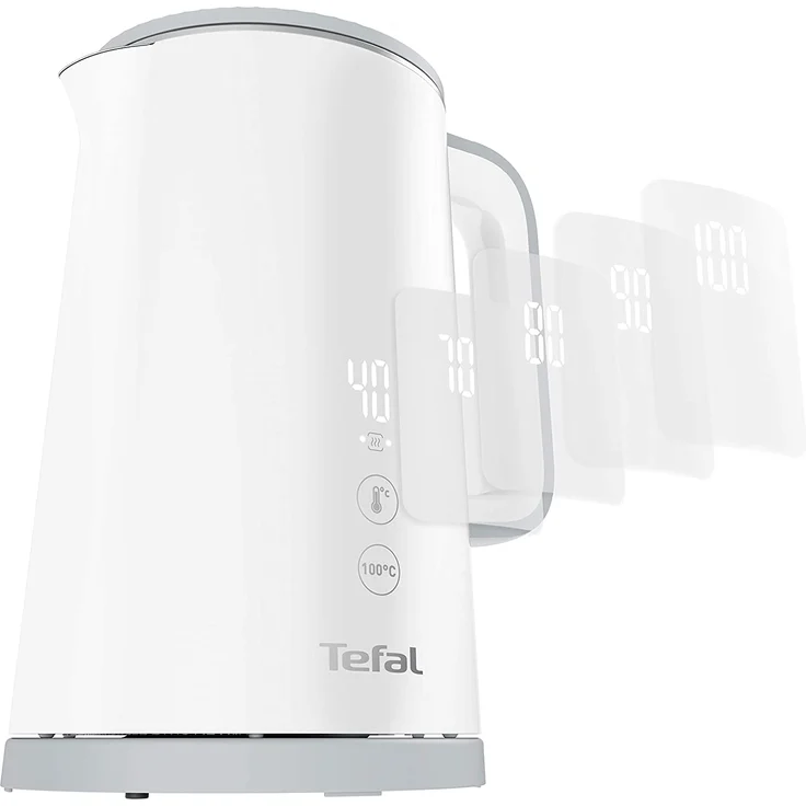 Tefal KO693110 Sense Wasserkocher, 1800 Watt, 1,5 Liter, 5 Temperatureinstellungen, doppelwandig, Kalkfilter, Warmhaltefunktion, Kunststoff, weiß – Bild 8