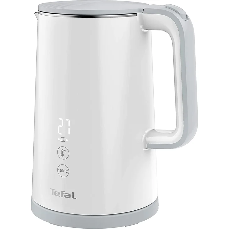 Tefal KO693110 Sense Wasserkocher, 1800 Watt, 1,5 Liter, 5 Temperatureinstellungen, doppelwandig, Kalkfilter, Warmhaltefunktion, Kunststoff, weiß – Bild 2