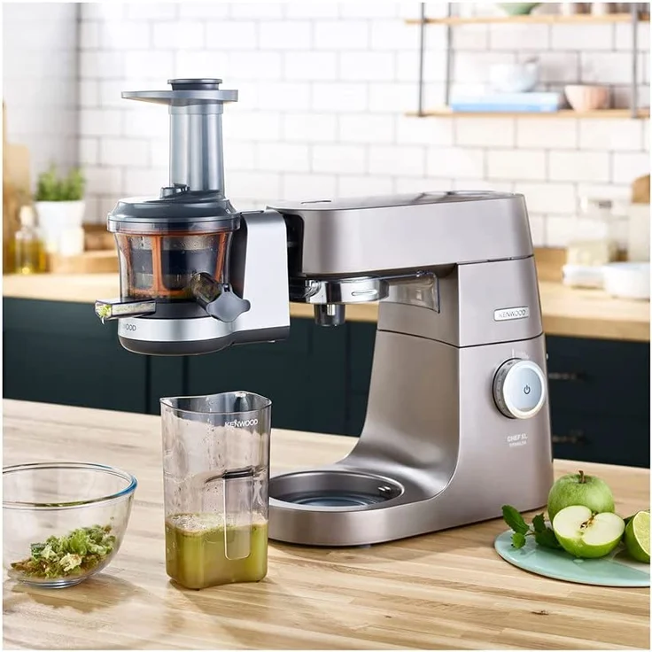 Kenwood Slow Juicer KAX720PL Zubehör für Kenwood Küchenmaschinen, elektrischer Entsafter mit 400ml Saftbehälter und Anti Tropf Funktion – Bild 4