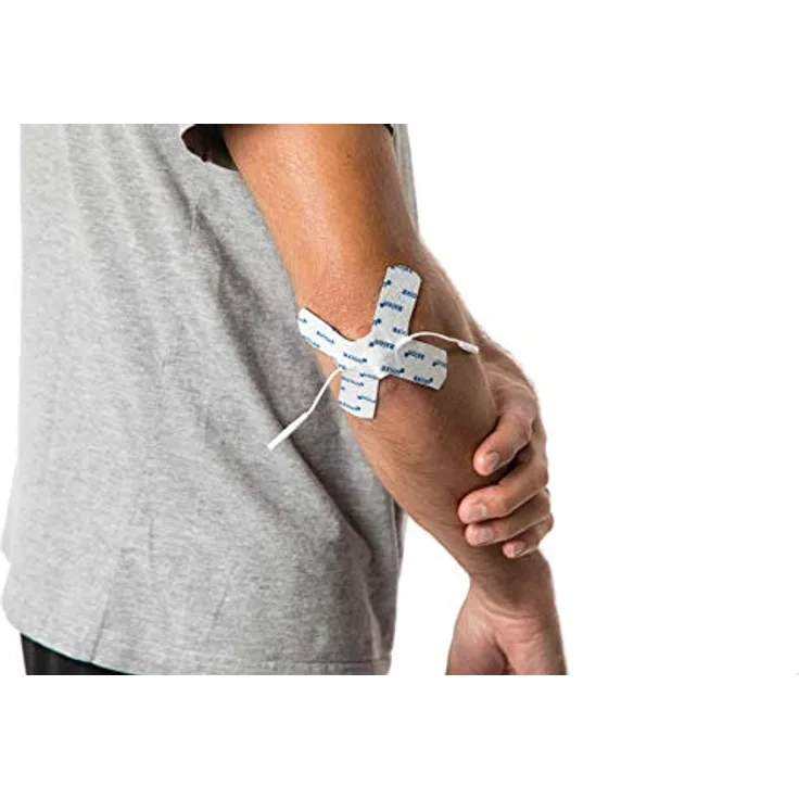 2 Gelenk Elektroden-Pads - Ideale Form für Körperrundungen wie Ellenbogen, Knie, Hacken | EMS-Training & TENS-Schmerztherapie | Selbstklebende TENS-EMS Elektroden für Reizstrom-Geräte | - axion