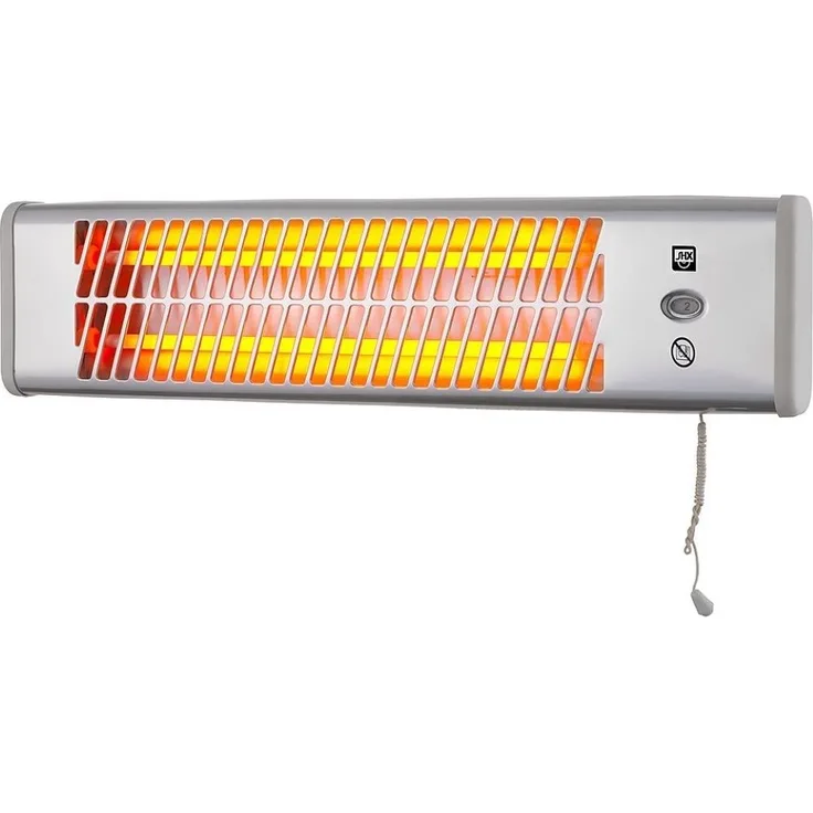 SHX SHX70HS1200 Wand Heizstrahler 1200W, mit Zugschnur, ideal für Räume bis zu ca. 15m², in weiß
