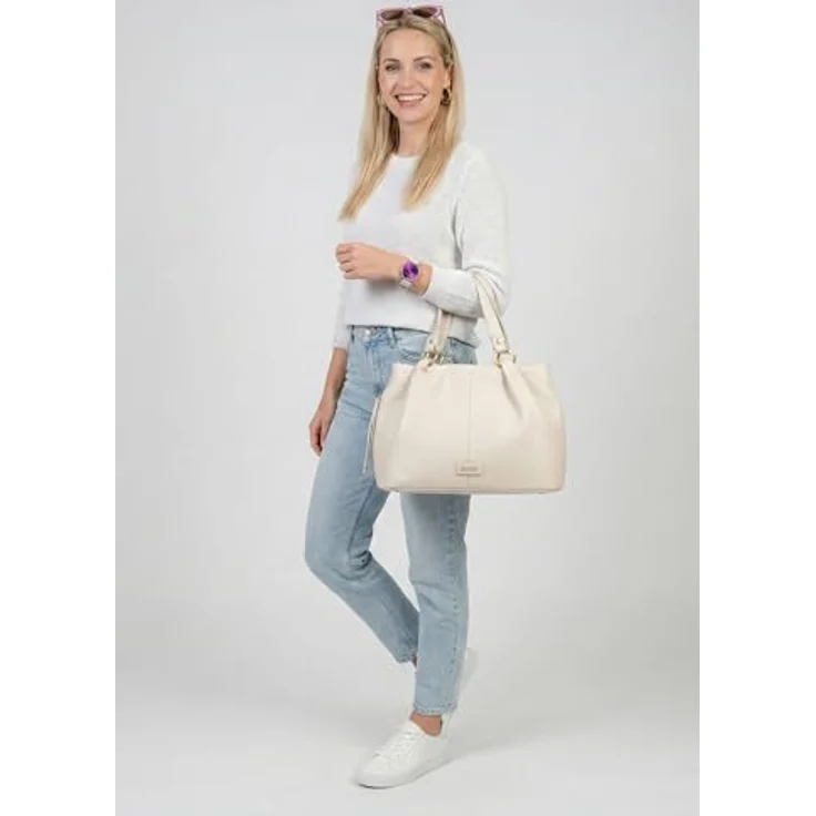 SURI FREY Shopper SFY Gray, Handtasche mit abnehmbaren Tragegriffen und verstellbarem Umhängeriemen, grau – Bild 2