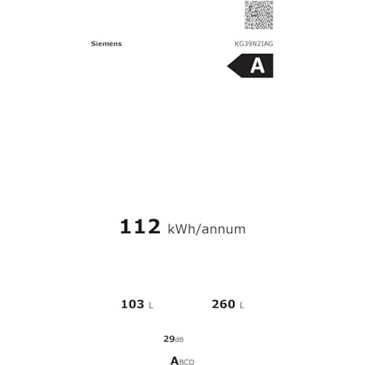 Siemens KG39N2IAG iQ300 Stand-Kühl-Gefrierkombination, NoFrost, 260 Liter, gebürsteter Stahl, AntiFingerprint – Bild 7