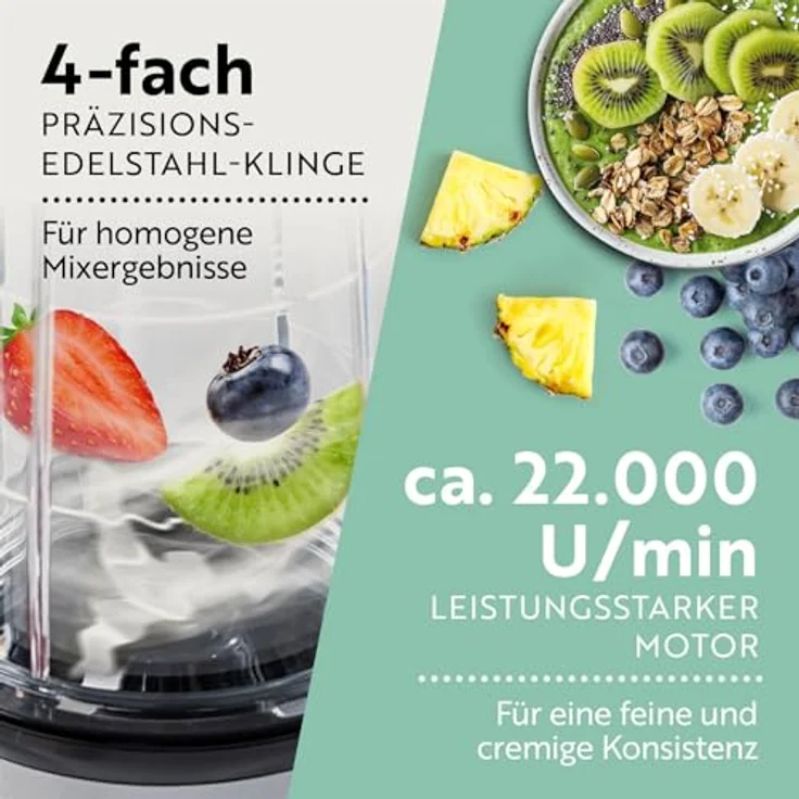Mr.Magic 4389 Standmixer, 400W, 0,5L, Kunststoff – Bild 4
