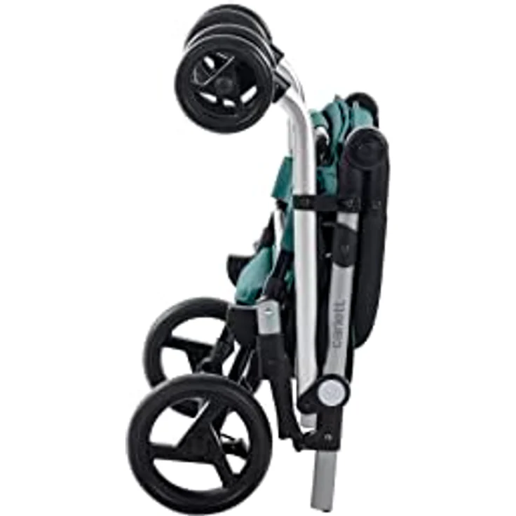 Carlett Einkaufstrolley mit 4 Rädern | Lett470 CLASSIC family | Zusammenklappbarer Einkaufswagen mit großer Tasche 32kg, 64L Einkaufstasche, 10,5L Thermotasche und Rückfach, Grün – Bild 5