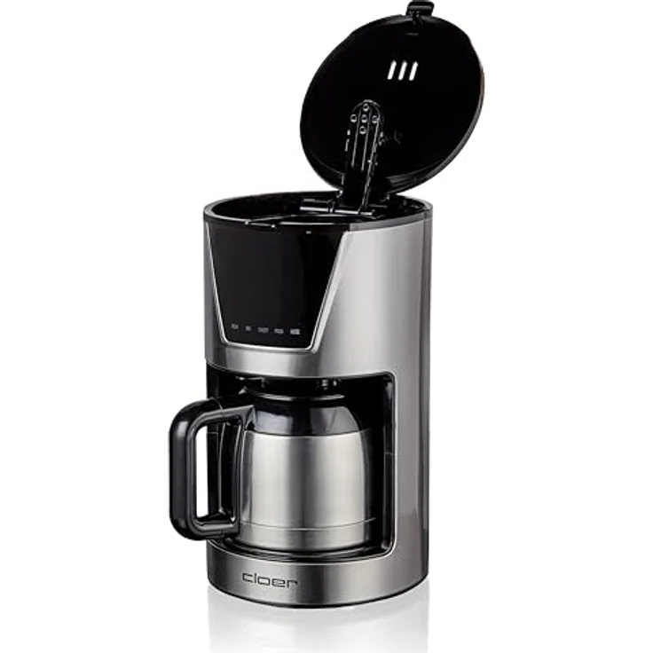 Cloer Filterkaffeemaschine für 10 Tassen, Edelstahl, mit Warmhaltefunktion, LCD-Touch-Display und Timer – Bild 4