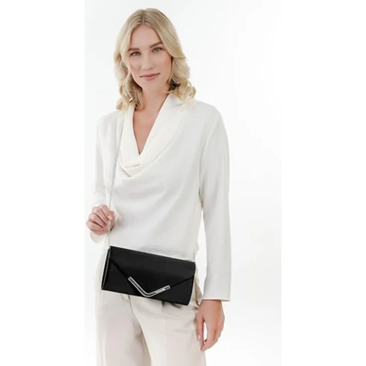 Tamaris Clutch Amalia, elegante Tasche mit glänzender Umhängekette, ideal für festliche Anlässe – Bild 4