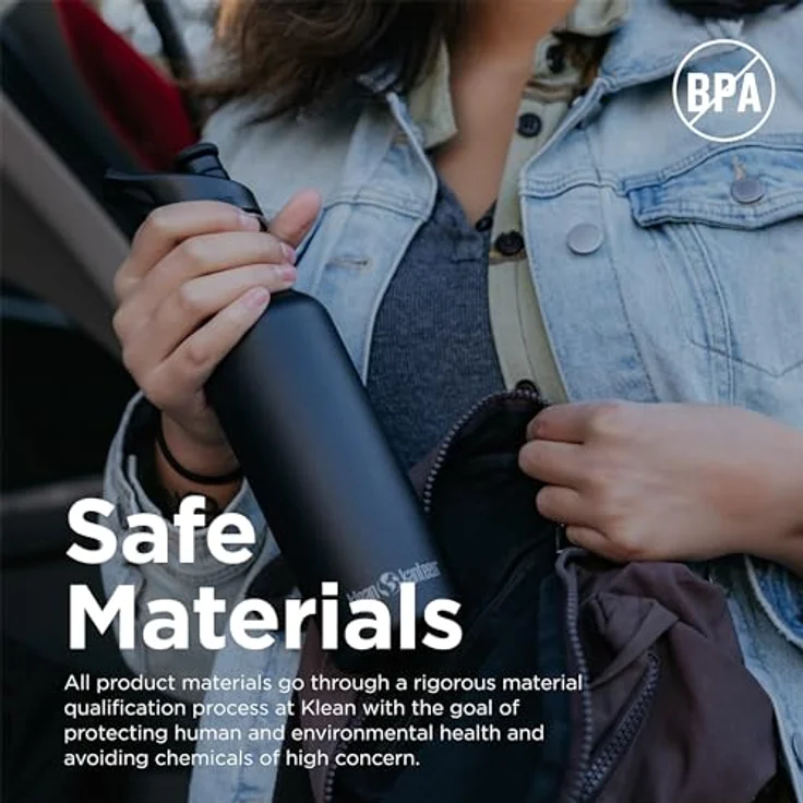 Klean Kanteen Classic 532ml Sport Trinkflasche mit Weithals und Sport Cap – Edelstahl, leicht und langlebig – Bild 6