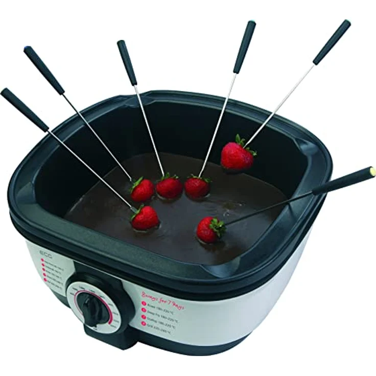 ECG MH 158 Multifunktionale Topf, 1500 W, 8 Funktionen, 2.9 l Kapazität, Temperatur von 80 bis 240° C, Schwarz-weiß – Bild 7