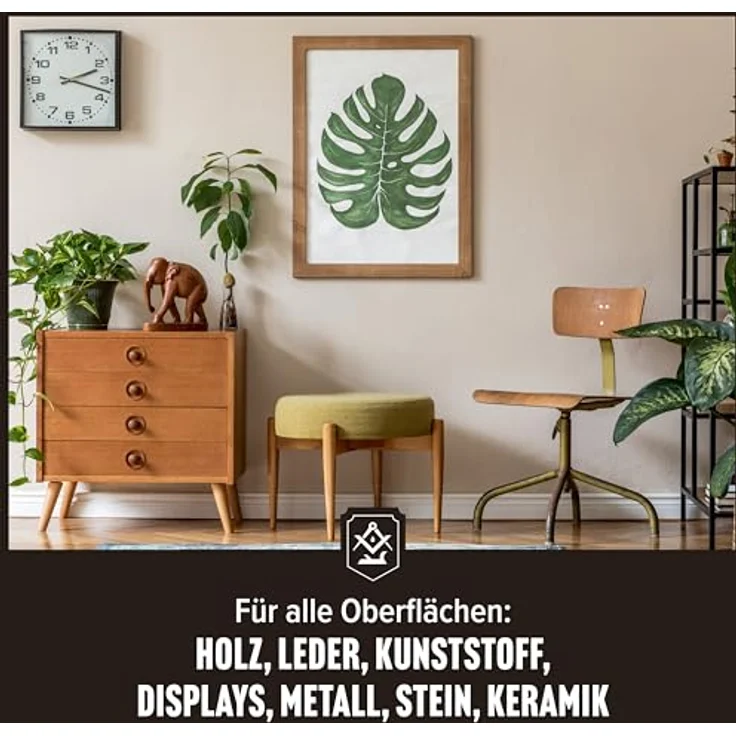 Schrader Premium Baumwolltuch - Poliertuch für alle Oberflächen, Möbel, Kleidung, Leder, Holz - cremefarben - 25x33cm - 3 Stück – Bild 4