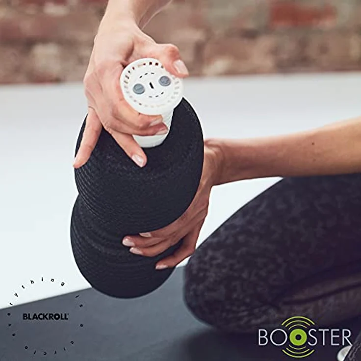 Blackroll Faszienrollen-Set Booster Twin, Massagegerät mit Vibrationskern, schwarz – Bild 2