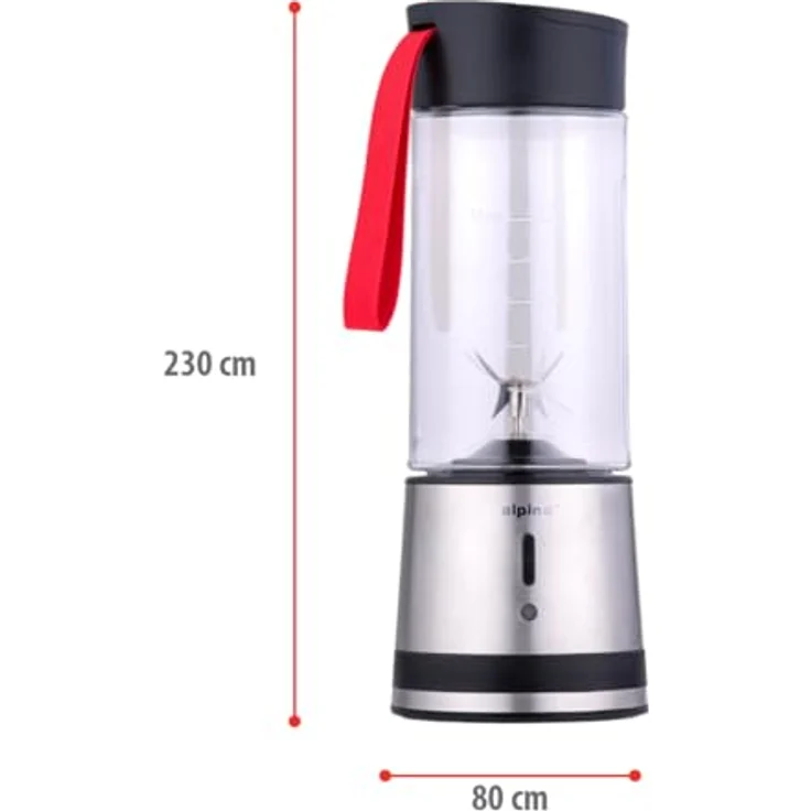 Alpina Standmixer ALPINA Smoothie-Maschine, 125W - Leistungsstarke Klingen und kompaktes Design – Bild 2