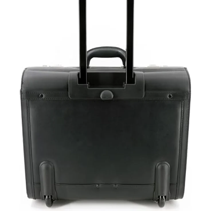 Alassio Pilotenkoffer San Remo, Teleskoptrolleysystem, Laptopfach, Schwarz – Bild 2