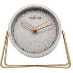 XXXL Xxxl Tischuhr, Grau, aus Naturmaterialien, rechteckig, 17x15.5x5.5 cm, RoHS, CE zertifiziert