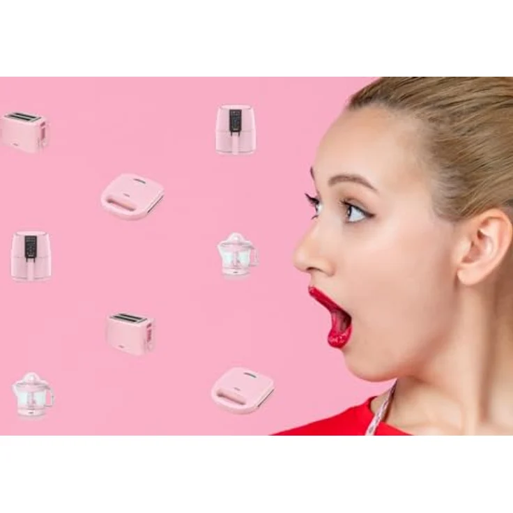 JOCCA Sweet Toaster Rosa, 700W mit 2 breiten Schlitzen, 7 Bräunungsstufen & Auftaufunktion – Bild 8