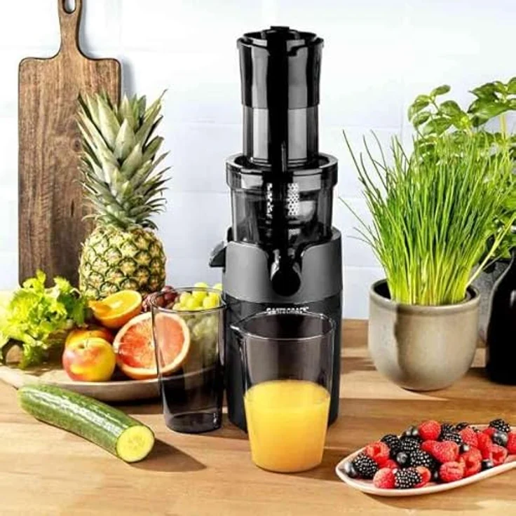 Gastroback Entsafter 40146 Vita Fresh Slow Juicer, 200 W - mit extra großem Einfüllschacht, kraftvollem Motor und hoher Saftausbeute – Bild 5