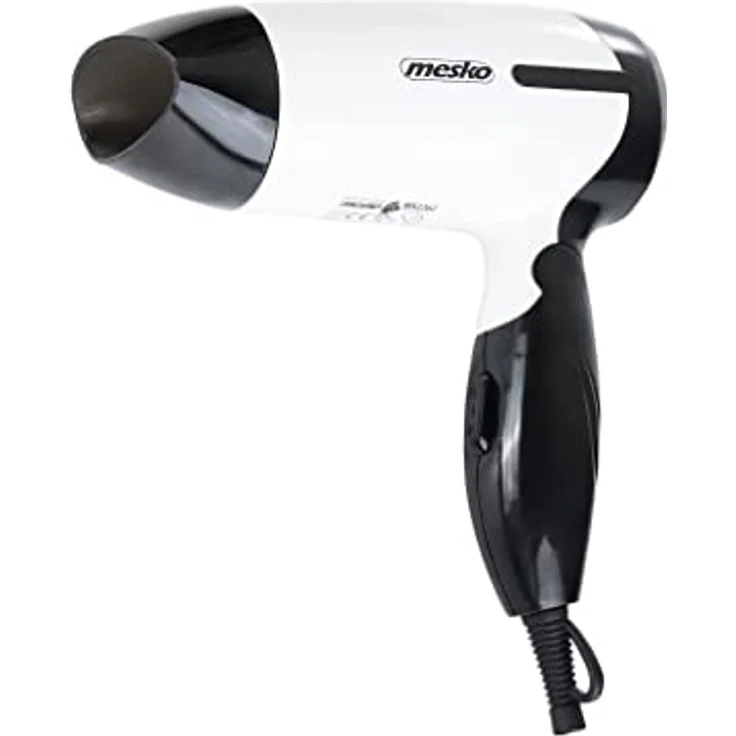 Mesko MS 2262 Haartrockner, 1000W, 2 Temperaturstufen, schwarz, weiß – Bild 3