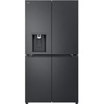 LG GML960EVBE Side-by-Side Kühlkombination Freistehend 641 l E Schwarz- Total NoFrost, LED-Innenbeleuchtung