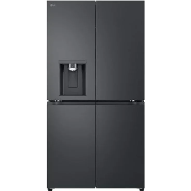 LG GML960EVBE Side-by-Side Kühlkombination Freistehend 641 l E Schwarz- Total NoFrost, LED-Innenbeleuchtung – Bild 1