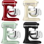 KitchenAid Küchenmaschine 5KSM60SPXE, 2 silberbeschichtete Rührwekzeuge, Planetenrührwerk, Robustes Gehäuse