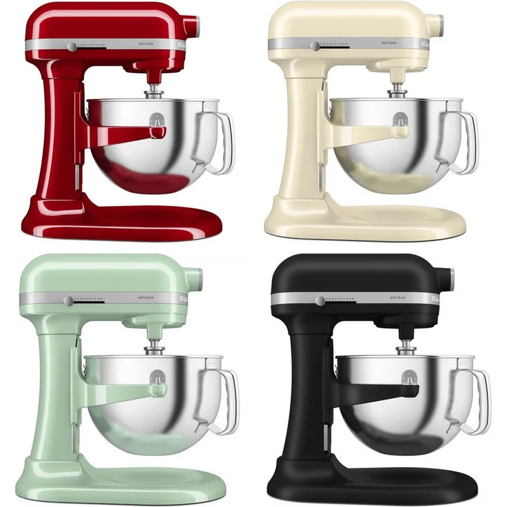 KitchenAid Küchenmaschine 5KSM60SPXE, 2 silberbeschichtete Rührwekzeuge, Planetenrührwerk, Robustes Gehäuse, silber – Bild 1