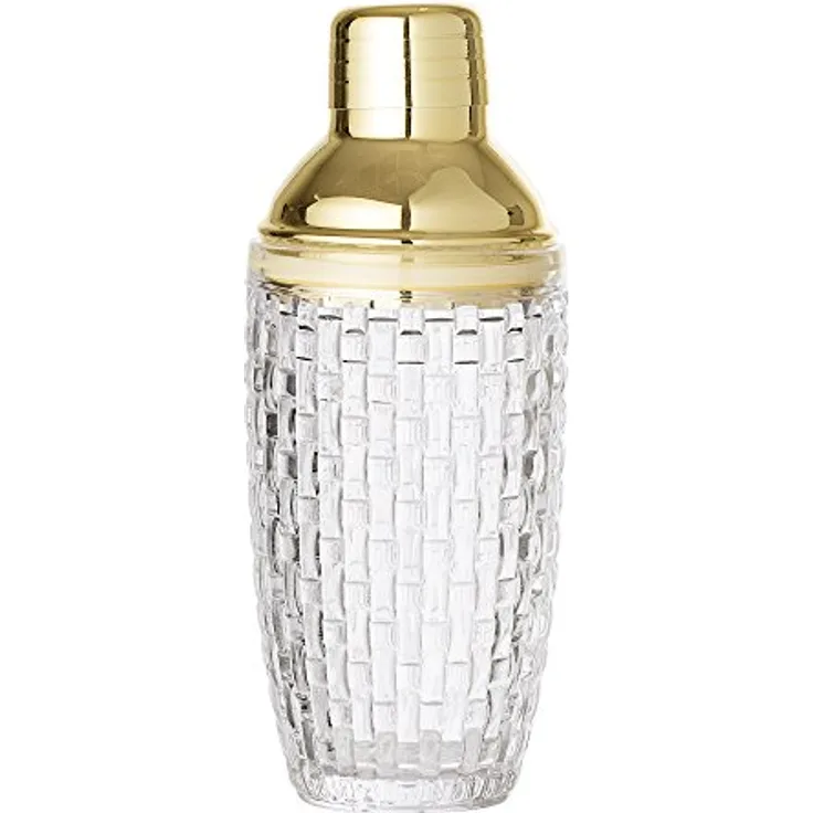Bloomingville Cocktail Shaker, klar goldfarben, Glas