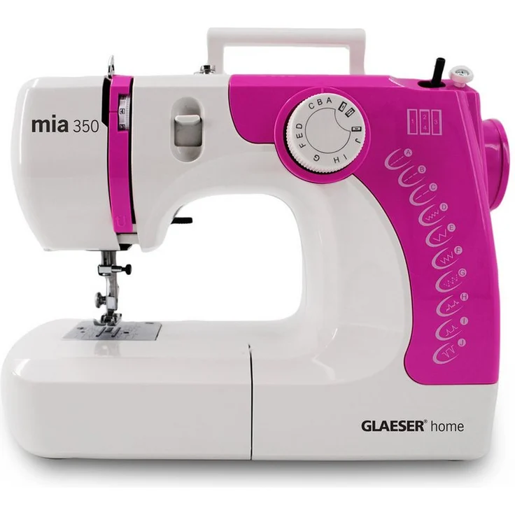GLAESER home Nähmaschine GLAESERhome Nähmaschine mia350 pink, Anfänger Nähmaschine – Bild 1
