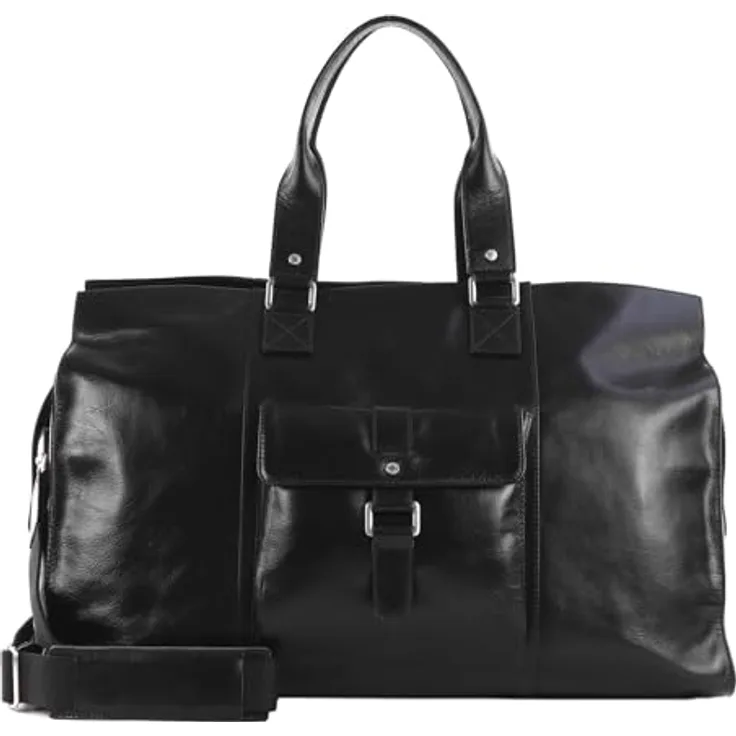 Picard Buddy Weekender Reisetasche aus 100% Leder, 54 cm, schwarz
