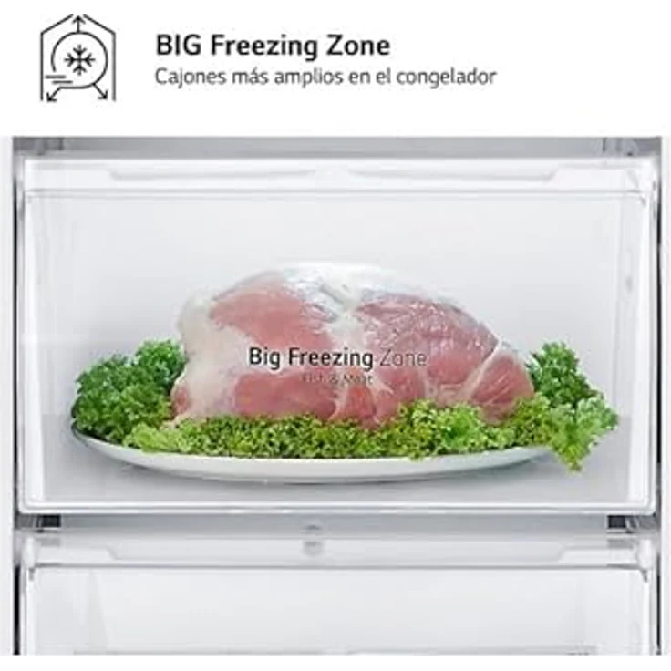 LG GBV3100CEP Kühl-Gefrier-Kombination, 234 l Kühlvolumen, 110 l Gefriervolumen, Total NoFrost, energieeffizient C, freistehend – Bild 3