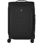 Victorinox Crosslight, Medium Softside Case, Reisekoffer, Trolley, Mittelgroß, 30 x 45 x 68 cm, Schwarz