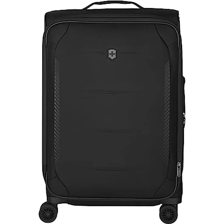 Victorinox Crosslight, Medium Softside Case, Reisekoffer, Trolley, Mittelgroß, 30 x 45 x 68 cm, Schwarz