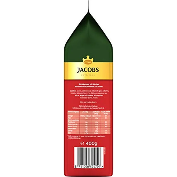 Jacobs Cappuccino erstklassiger Geschmack im Nachfüllbeutel 400g – Bild 4