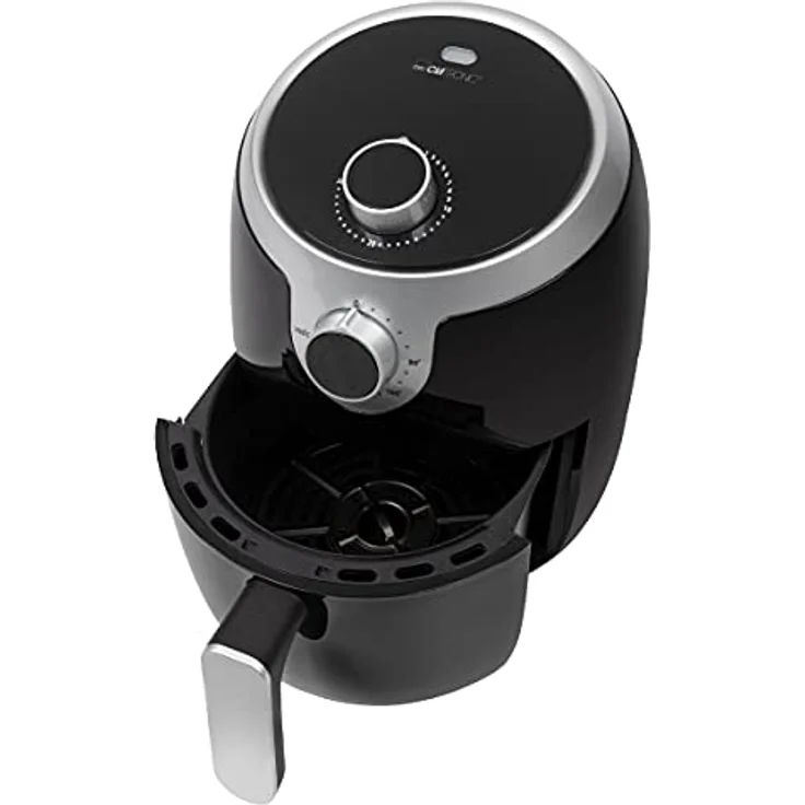Clatronic Heißluftfritteuse FR 3769 H, ohne Fett, 1.8 Liter Fassungsvermögen, 1000 Watt, schwarz silber – Bild 4