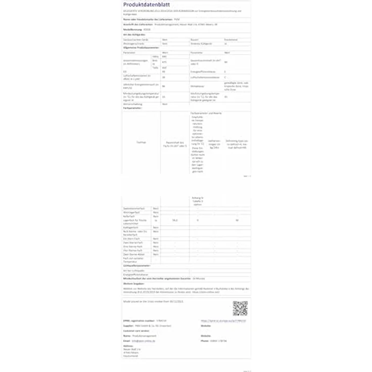 PKM KS93E Vollraumkühlschrank, 92 Liter, Weiß, 2 Liter Flaschenfach, Leise mit 36 dB – Bild 10