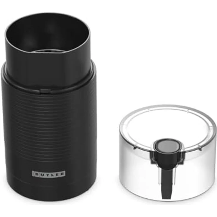 Butler Kaffeemühle 150W, 70g mit Edelstahlklingen, Schwarz – Bild 4