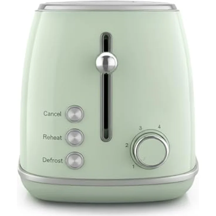SWEISS Vintage-Toaster GRS7, 850 W Leistung mit 2 Schlitzen und 6 Bräunungsstufen, grün – Bild 3