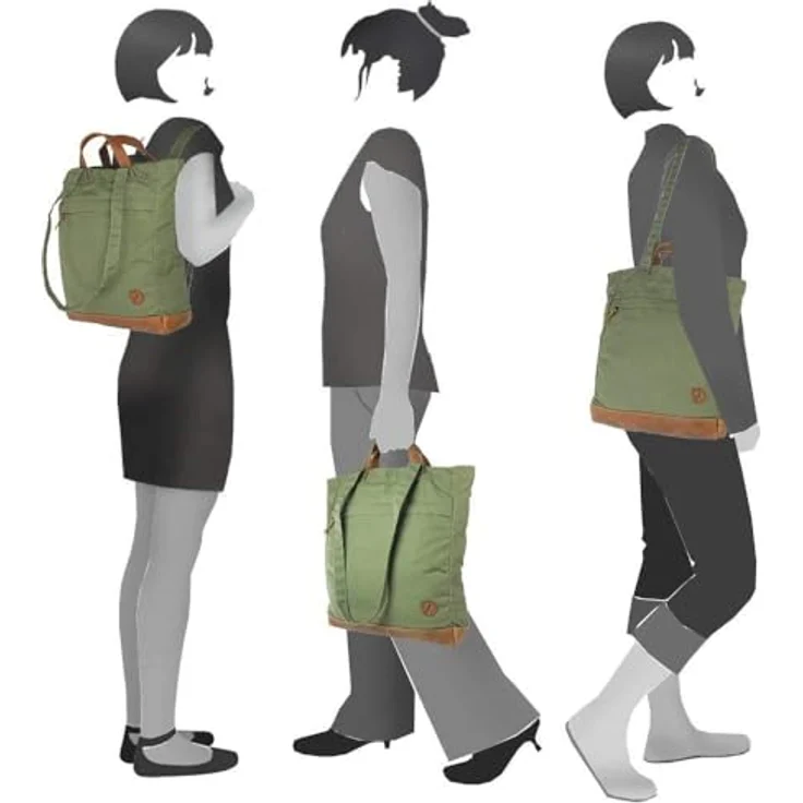 Fjällräven Totepack No.2 Shopper, 2in1 Rucksack-Handtasche aus wasserabweisendem G-1000®, Schwarz, Damen – Bild 7