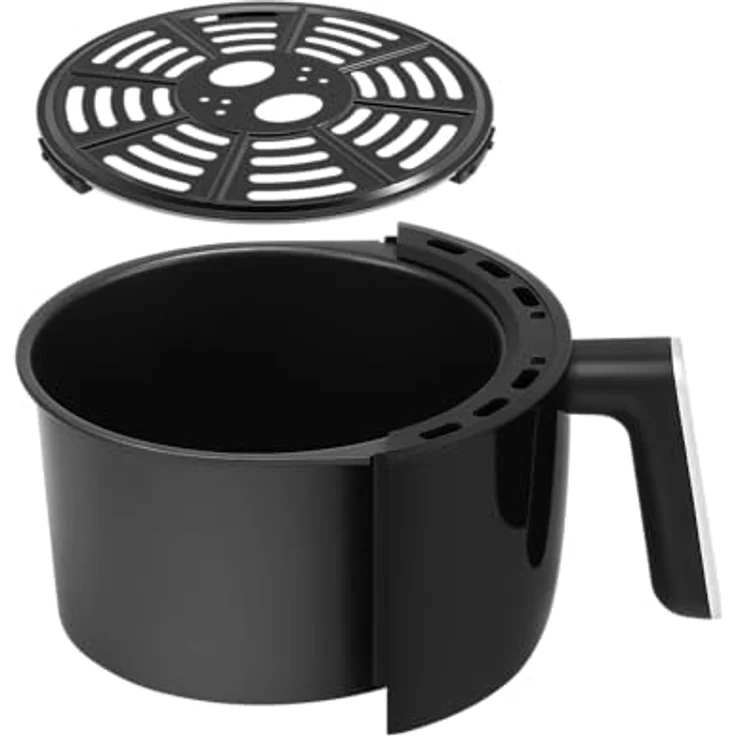 Teesa Digitale Airfryer 1,8l, Heißluftfritteuse mit LCD Bildschirm, schwarz, 1000W, spülmaschinenfest – Bild 7