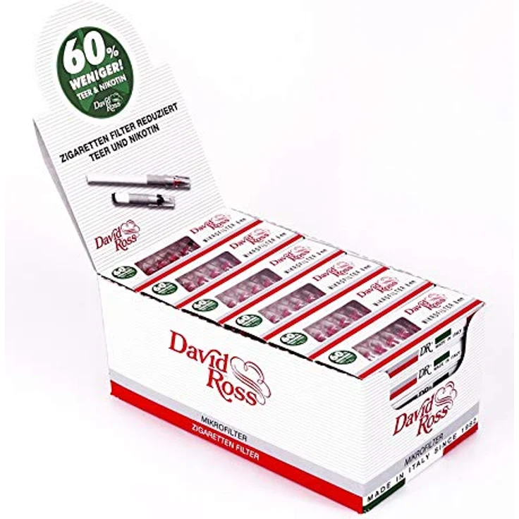 David Ross Zigaretten-Mikrofilter (36 x 10 Stück) – Bild 2