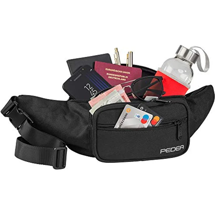 PEDEA Bauchtasche "TREND" Gr. L, Gürteltasche mit 5 Fächern, wasserabweisend und RFID-Schutz – Bild 6