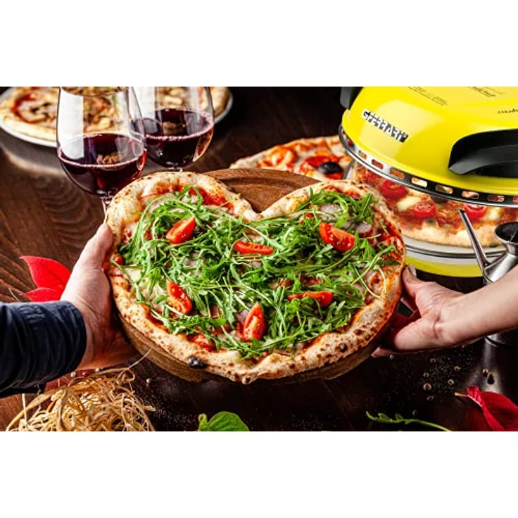 G3Ferrari G 1000605 Delizia Pizzamaker, 1200W, Timer, gelb – Bild 3