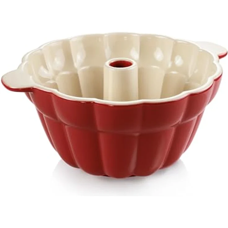 Tescoma 622204 Delicia Donut-Form, Keramik, Rot-Beige, 28,5 cm – Bild 2