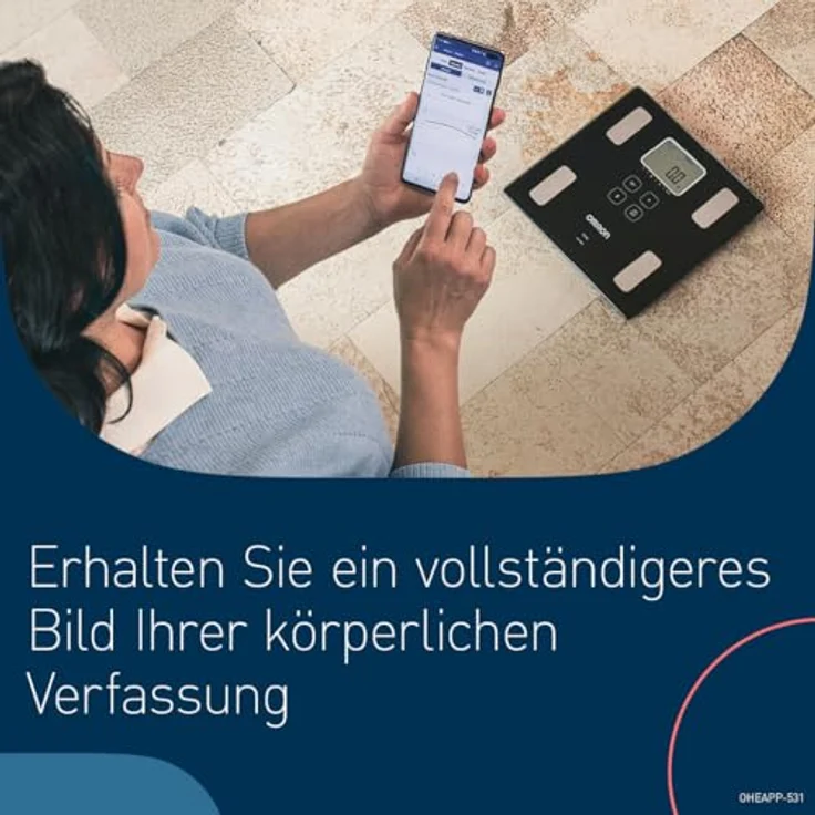 Omron Körper-Analyse-Waage VIVA HBF-222T-EBK – Bild 2